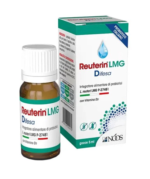 Reuterin D3 DIFESA LMG in Gocce integratore a base di fermenti lattici e vitamina D3 - 5 Ml